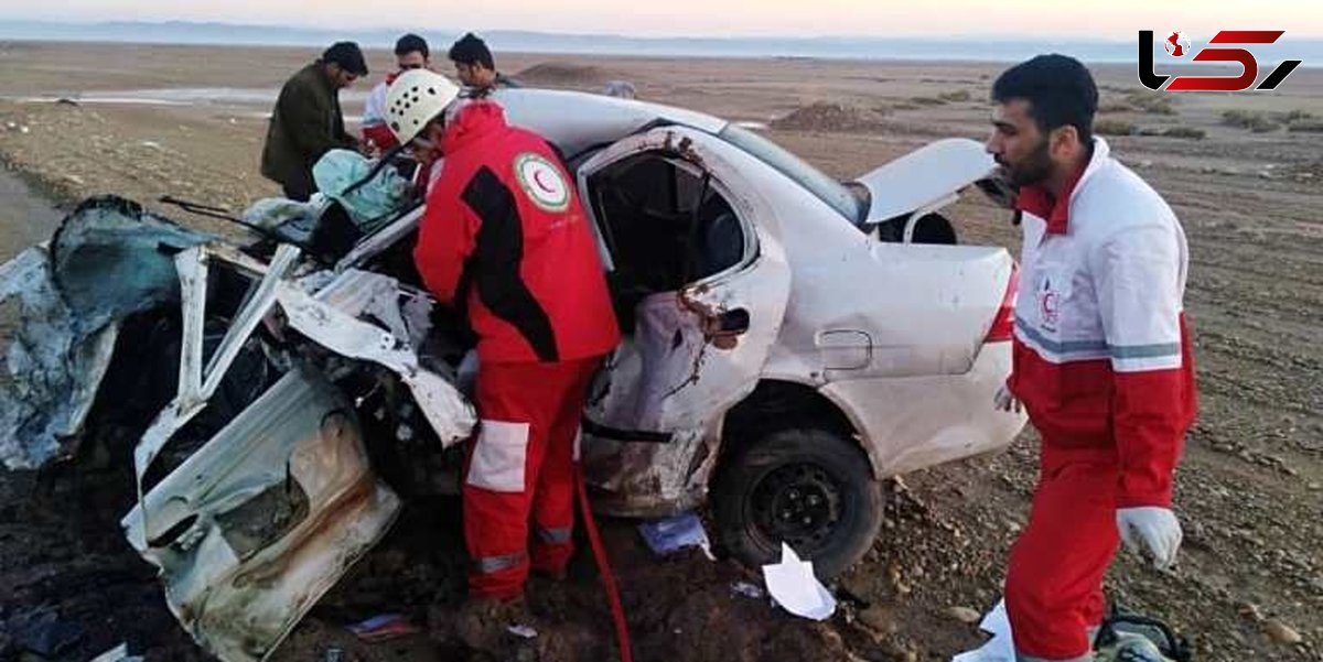 حادثه ای تلخ در جاده کرج / تصادف تیبا و پژو با 8 مصدوم