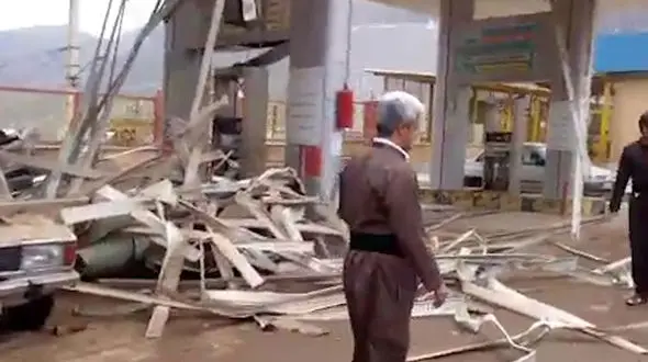  انفجار جایگاه گاز در کرمانشاه + فیلم 