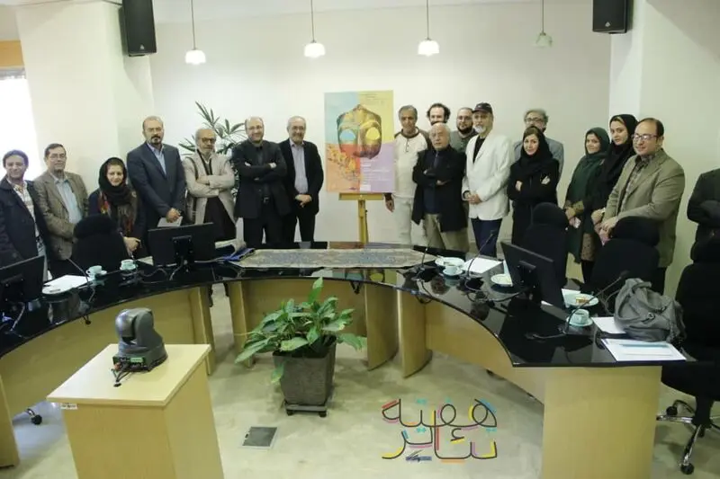 ابراهیم حقیقی در آئین رونمایی از پوستر هفته بزرگداشت تئاتر