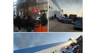 آتش سوزی هولناک در شرکت پلیمر زرندیه / 7 نفر مصدوم شدند + عکس