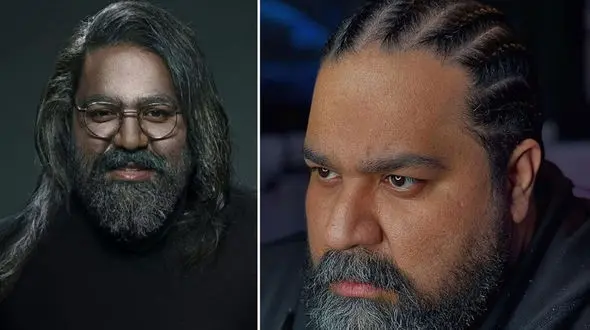 رضا صادقی از چهره جدیدش رونمایی کرد / استایل خاص آقای خوش صدا با موهای آفریقایی ! + عکس