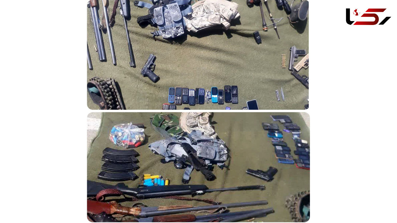 بازداشت دزدان مسلح با کلکسیونی از سلاح در سراوان + عکس