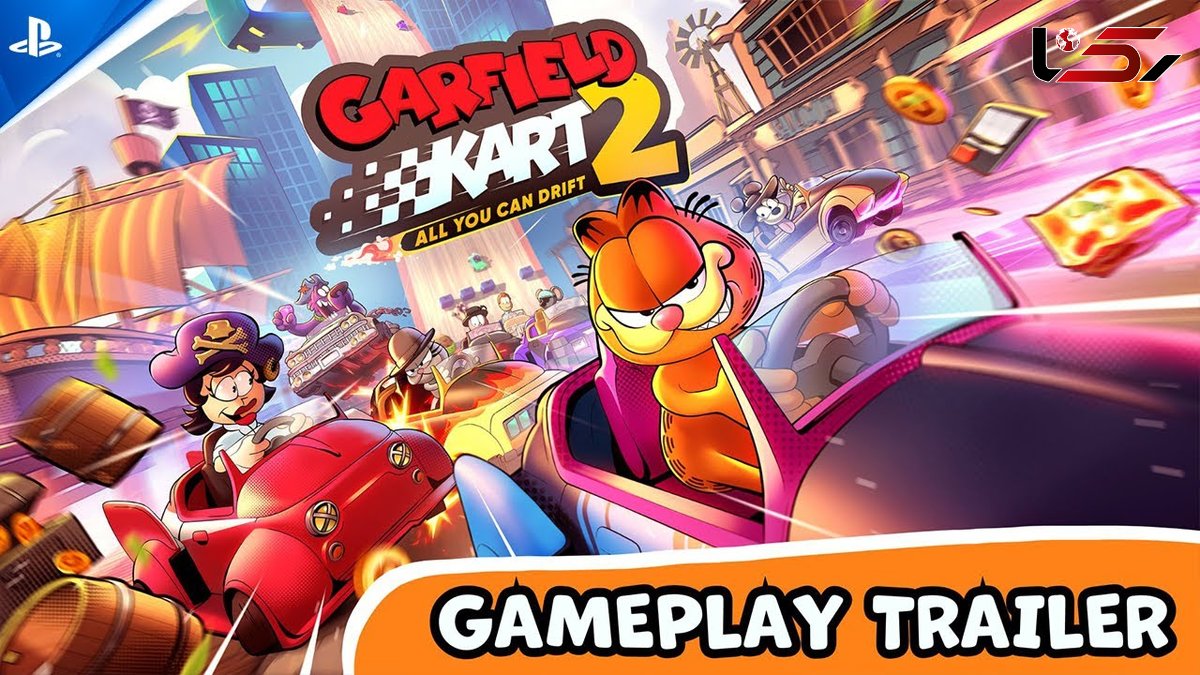 فیلم از تریلر جدید بازی Garfield Kart 2: All You Can Drift منتشر شد + فیلم 