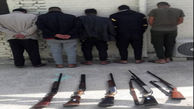 خلع سلاح 5 نفر از دارندگان سلاح و مهمات غیرمجاز در آبادان