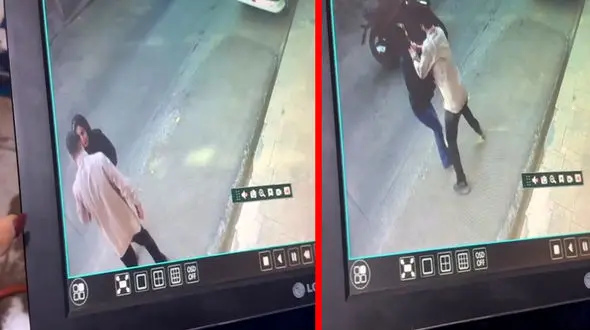 فیلم لحظه گردنبندقاپی سارقان چاقوکش از دختر جوان در تهران