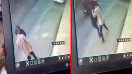 فیلم لحظه گردنبندقاپی سارقان چاقوکش از دختر جوان در تهران