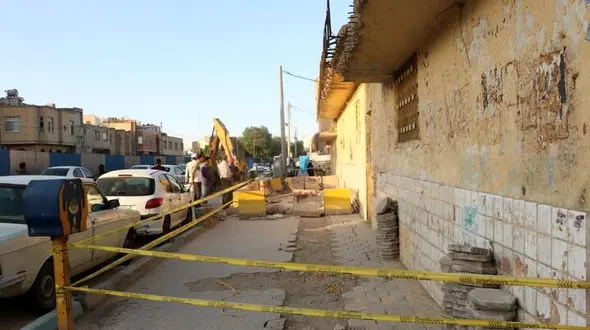 آوار ساختمان بر سر کارگر اصفهانی+عکس