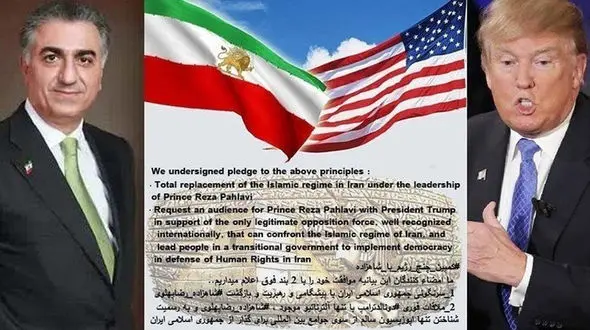 تلاش ترامپ برای منتشر نشدن فیلمش با رضا پهلوی!