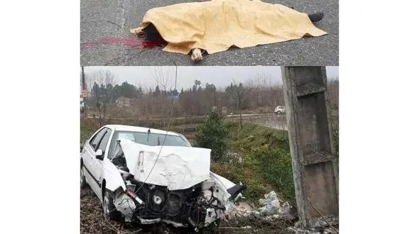 عکس دلخراش از جسد مرد گیلانی وسط خیابان