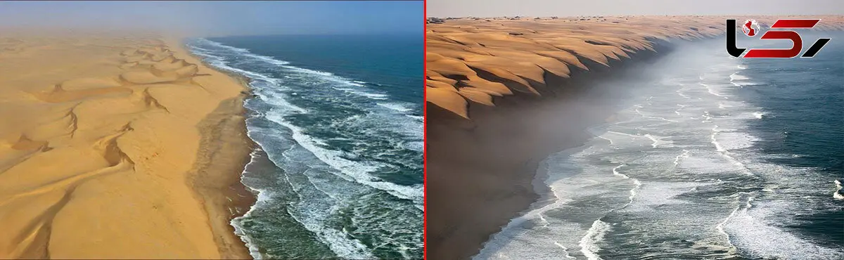 دریا در کنار صحرا