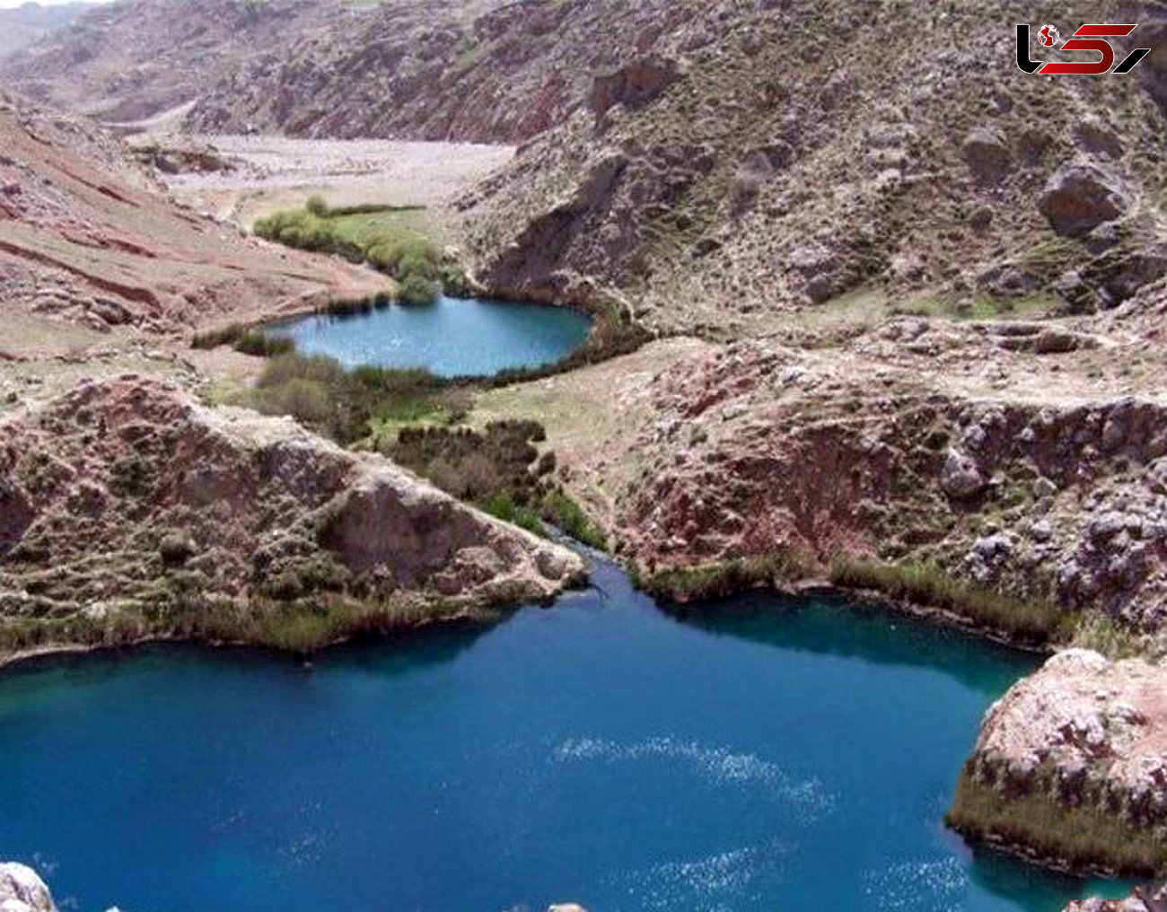 چشمه آب گرم دلفان نگین کوه های غرب ایران+عکس