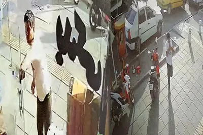 عکس / این قاتل فراری را می شناسید ؟! / به این شماره ها زنگ بزنید / آدم سوزی مرگبار در فروشگاه لوازم یدکی مشهد 