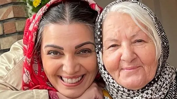 الهام پاوه نژاد هم پیر شد / موهای سپید خانم بازیگر