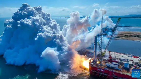 چین با موفقیت آزمایش سیستم پیشرانه مرحله اول راکت تیان‌لونگ-۳ را انجام داد