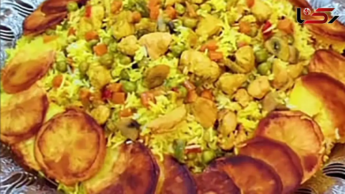 پلو یونانی با مرغ گزینه عالی برای افطار / فیلم