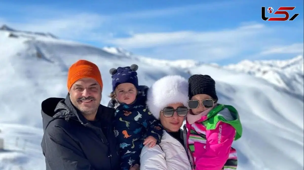 فیلم/ موتورسواری سام درخشانی با موهای بلوند به همراه همسر و دو فرزندش، برسام و برکه در خیابان‌های تهران