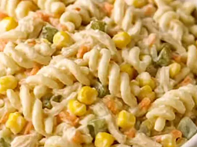 سالاد ماکارونی بهترین پیش غذا برای عصرونه فردا پنجشنبه + فیلم