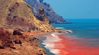 ساحلی در ایران به رنگ خون ! / می توانید خاک این ساحل را بخورید ! + جزئیات شگفت انگیز