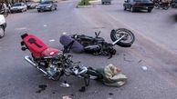 تصادف وحشتناک 2 موتور سیکلت در شهرستان ریوش