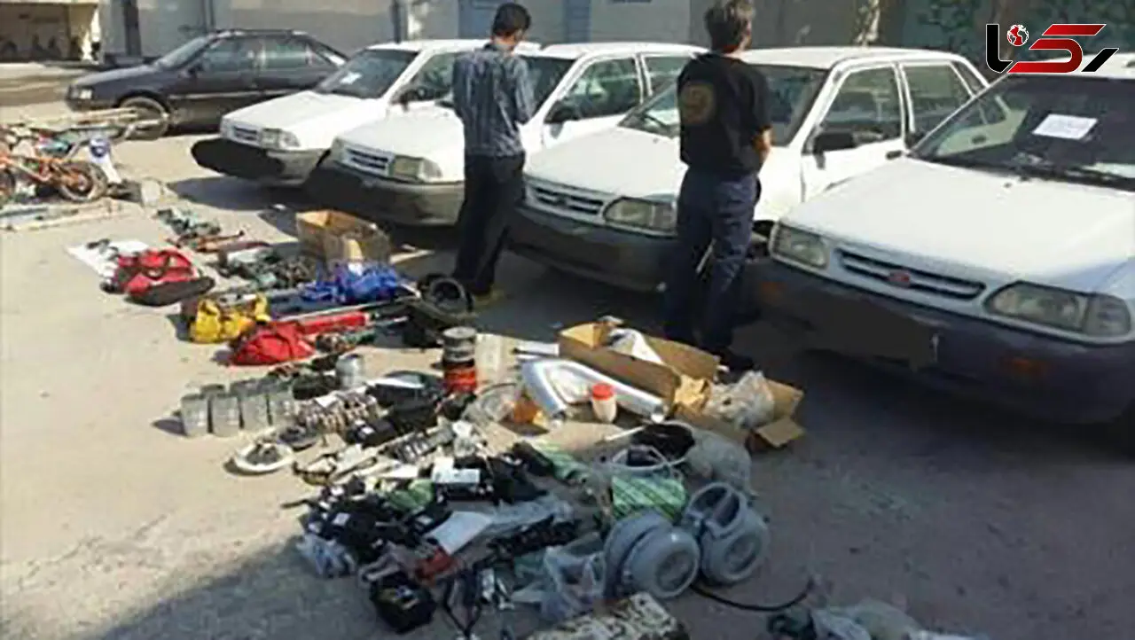 بازداشت دزدانی که بین خودروهای پارک شده پنهان شده بودند / تازه از سرقت بازگشته بودند