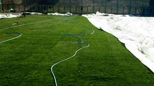 چمن فولادشهر به طور کامل پهن شد 