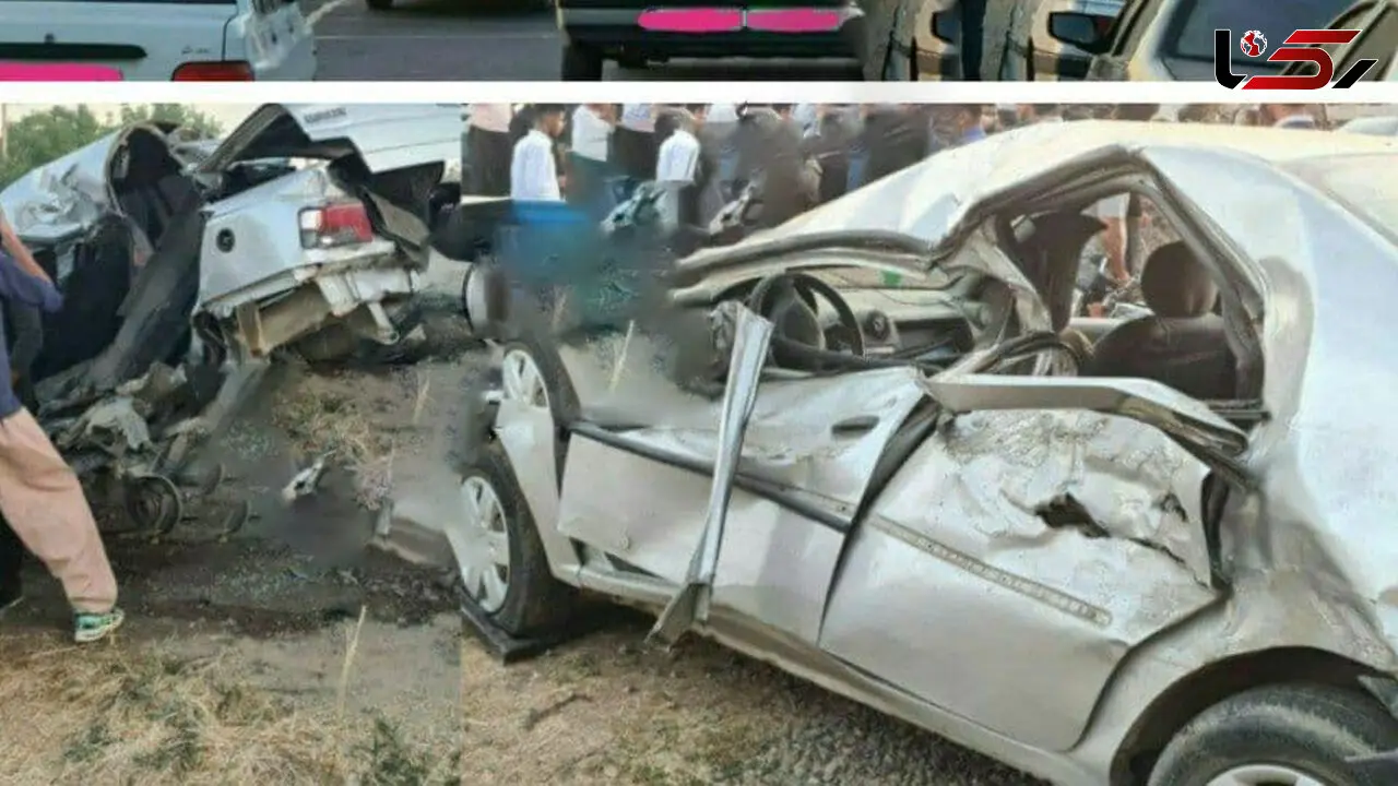 مرگ مرد 70 ساله در تصادف زنجیره ای سنندج / مینی بوس با 3 خودرو