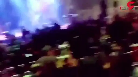 آتش سوزی در کنسرت سون باند در محمودآباد  + فیلم