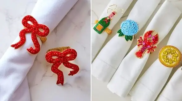 مدل های حلقه دستمال رنگی خاص؛ جادوی کوچولو برای سفره شما + 15 عکس جذاب