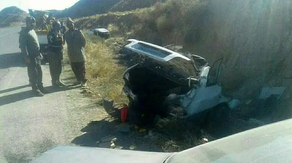 عجیب ترین عکس ها از یک تصادف در درگز / هیچ کس کشته نشد