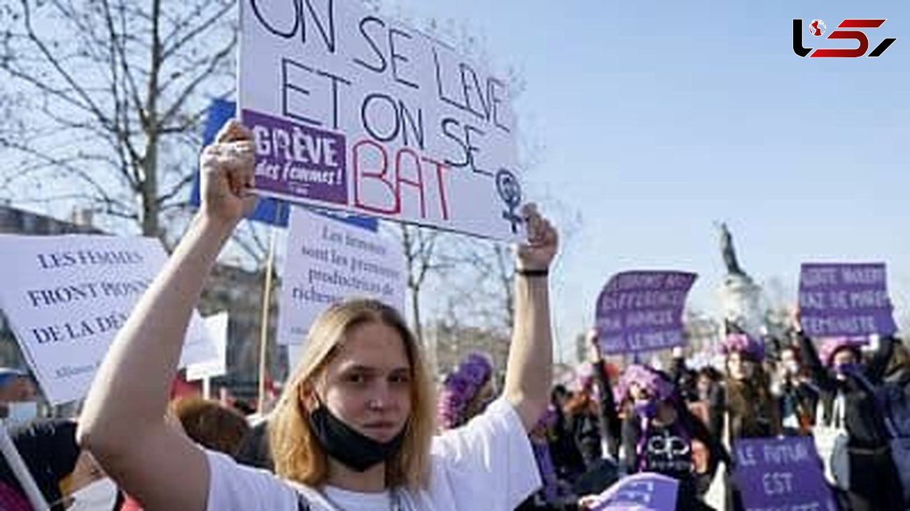 تظاهرات در روز جهانی زن در شهرهای مختلف اروپا