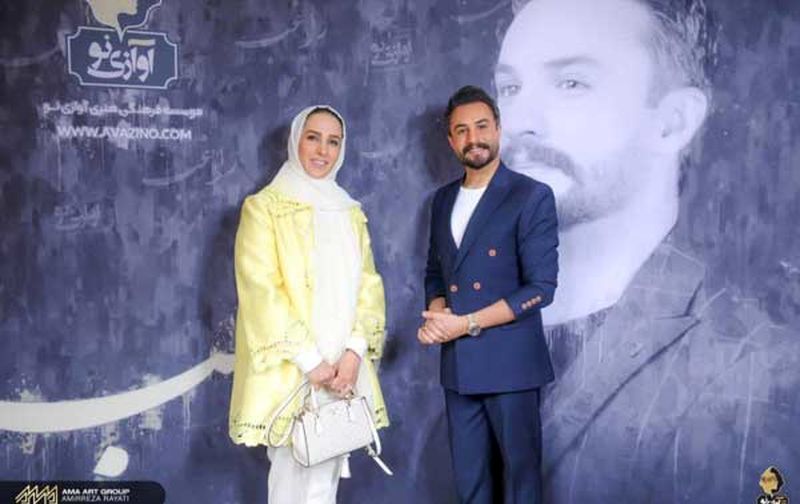 تیپ شیک بازیگر عشق کوفی در کنسرت آقای خواننده