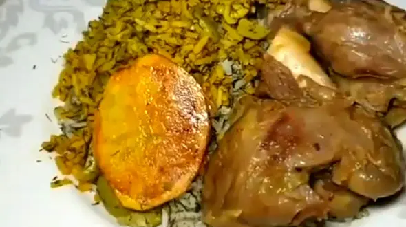 باقالی پلو با ماهیچه + فیلم تهیه