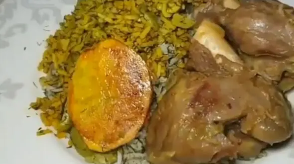 باقالی پلو با ماهیچه + فیلم تهیه