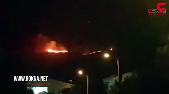 آخرین وضعیت آتش‌سوزی جنگل‌های گیلان +فیلم