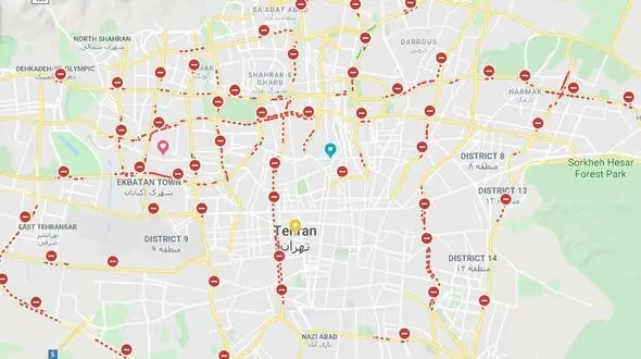 دروغ ترافیکی گوگل به تهرانی ها