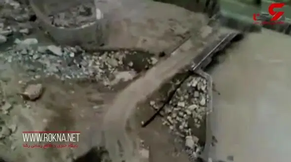 تصاویر هوایی از جاده‌هایی که سیل نابودشان کرد+ فیلم