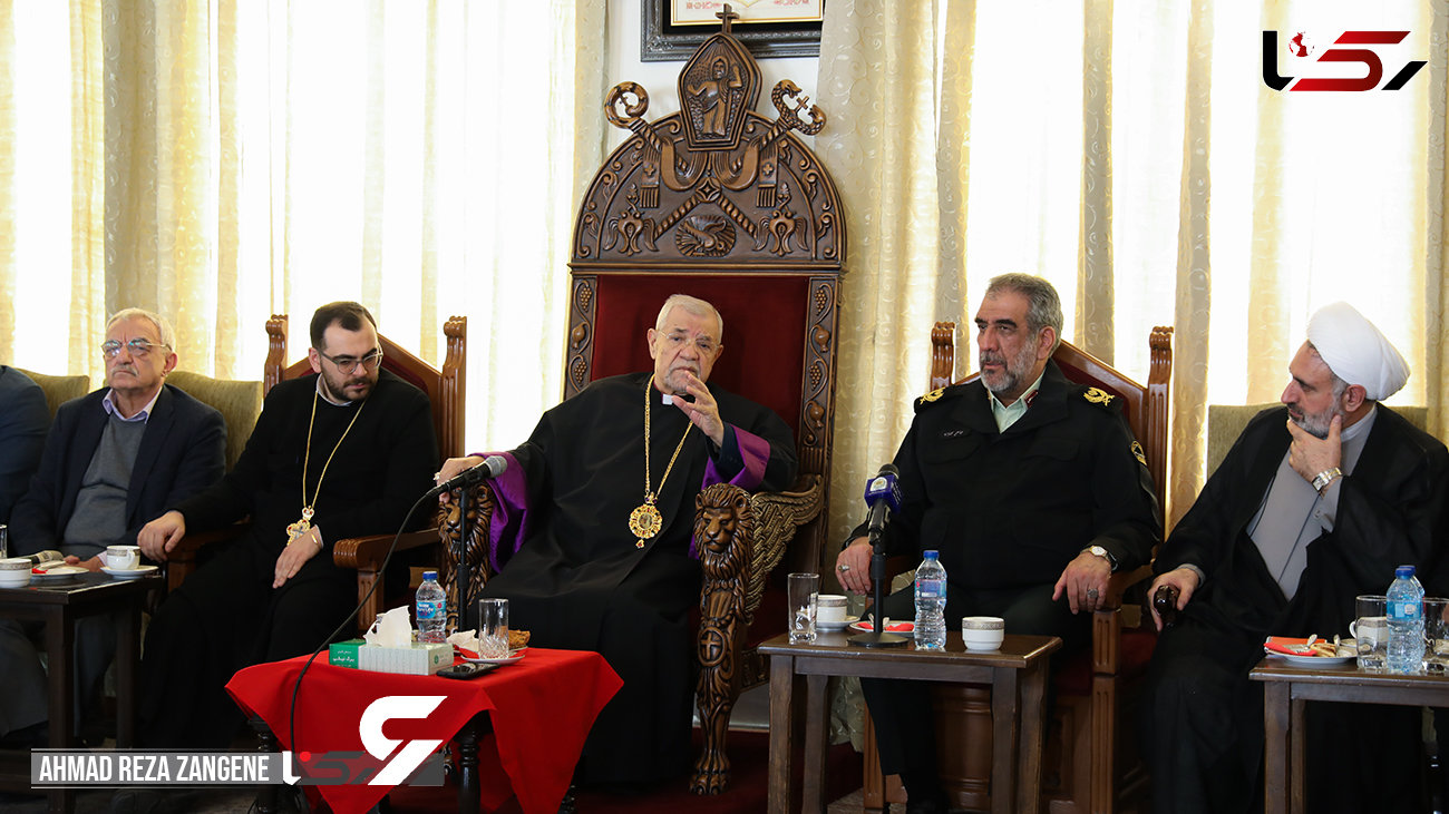 بازدید فرمانده هان انتظامی تهران از کلیسای سرکیس مقدس