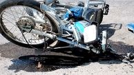 مرگ راکب موتورسوار جهرمی در تصادف با کامیون