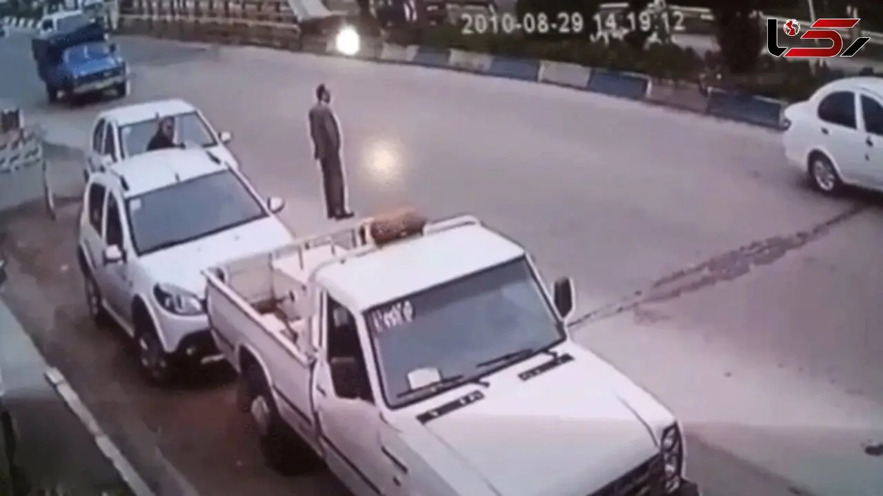 فیلم لحظه برخورد دلخراش نیسان به عابر پیاده در متل قو
