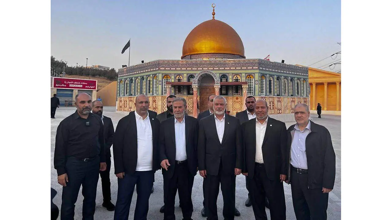  بازدید هنیه و نخاله از سرزمین تمدن‌‌‌های برج میلاد/ تشکر اسماعیل هنیه از شهرداری تهران