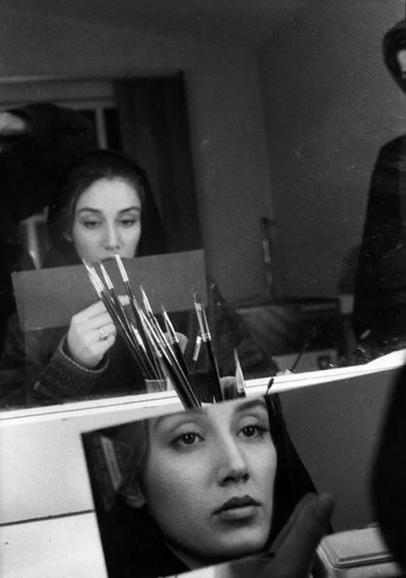 هدیه تهرانی در اتاق گریم