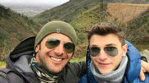 امین حیایی در کنار پسرش شعله ور خواهد شد +تصاویر