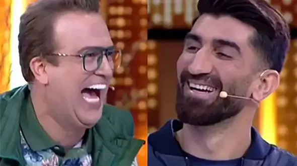 فیلم/ شعبده بازی عجیب علیرضا بیرانوند در برنامه تی ان تی / حامد آهنگی کف کرد؛ نه.... عالی بود