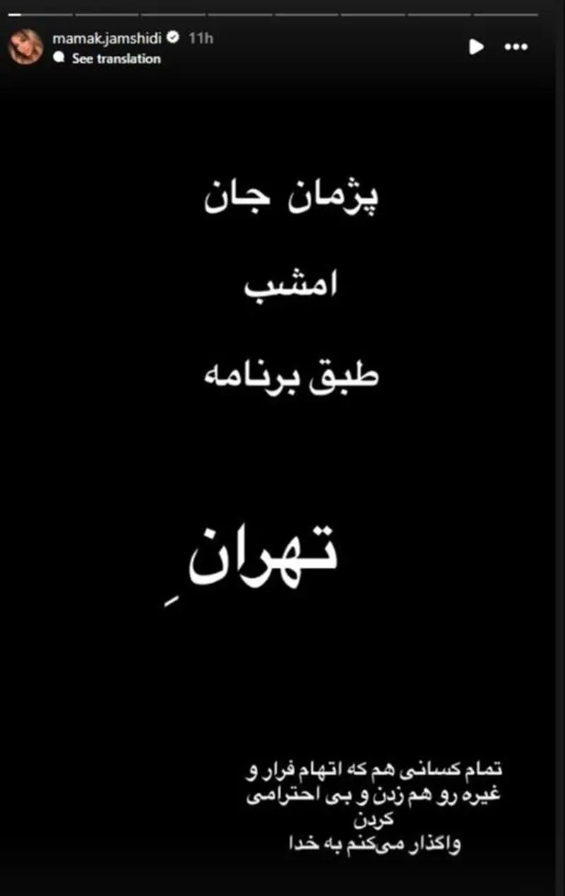 بازگشت پژمان جمشیدی به ایران