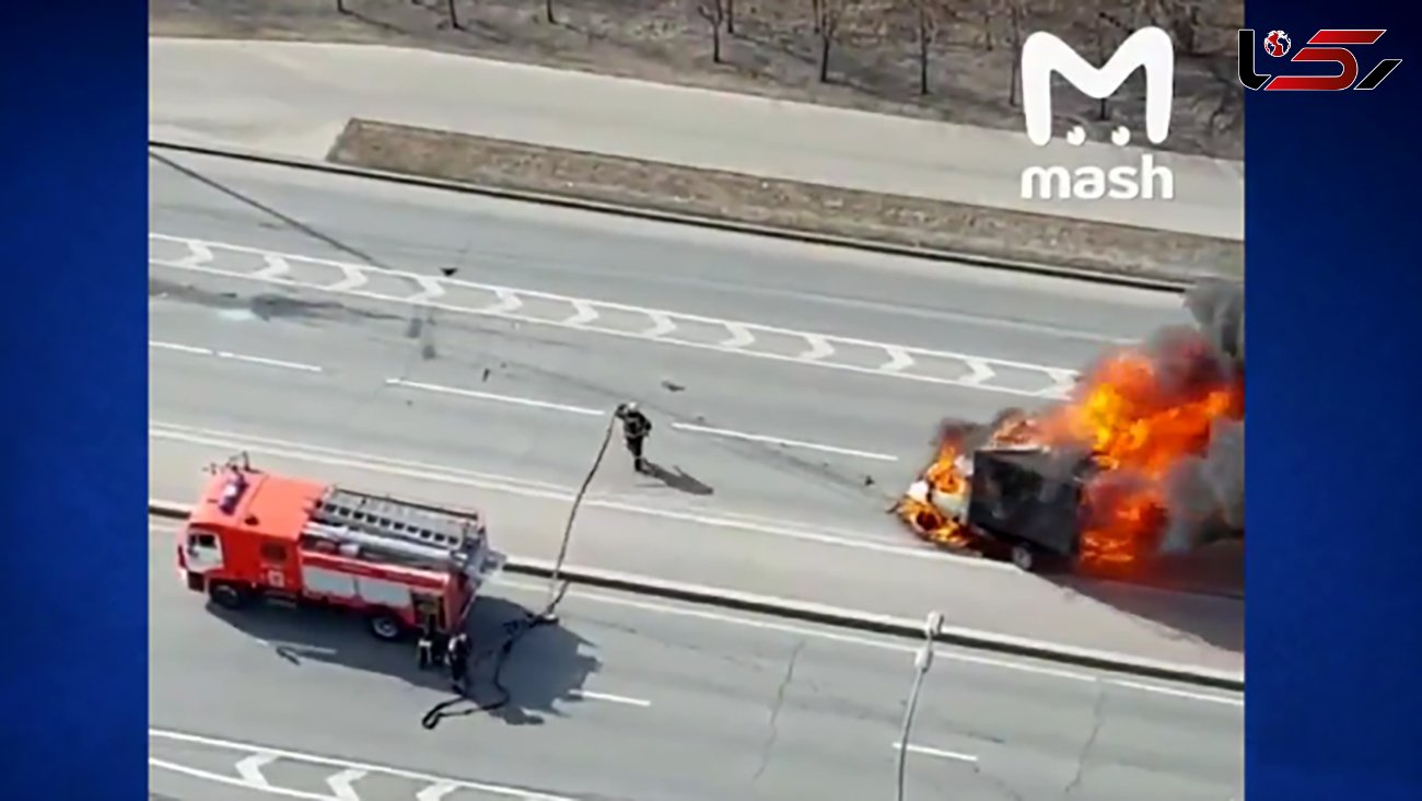 ببینید / انفجار خودرو و زخمی شدن آتش نشانان+ فیلم