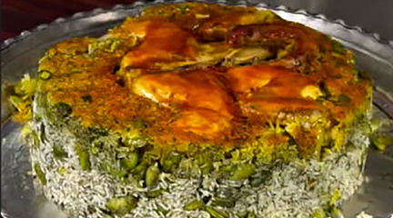 باقالی پلو با مرغ به سبک متفاوت بپزید + فیلم