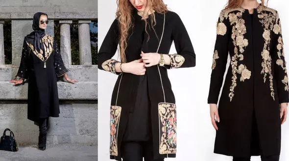 کلکسیون شیک ترین مدل مانتو مشکی +عکس 