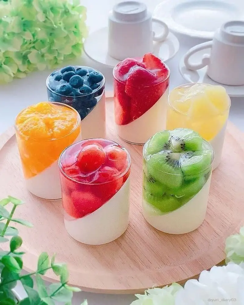 تزیین ژله میوه ای