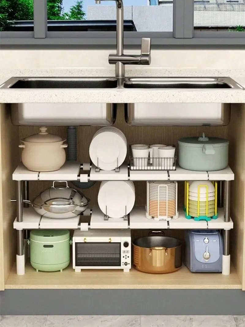 عکس چیدمان کابینت زیر سینک