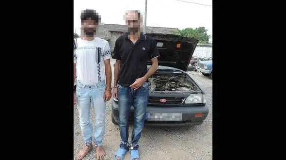 شک پلیس به پراید کار دست 2 سرنشین آن داد + عکس 